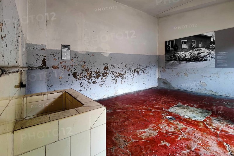 In the crematorium of the camp