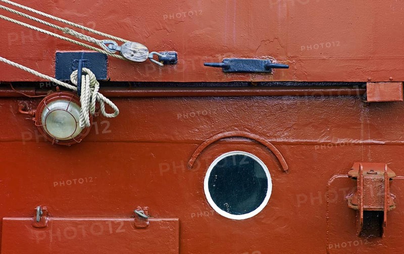 Ship's side of the Gera with porthole