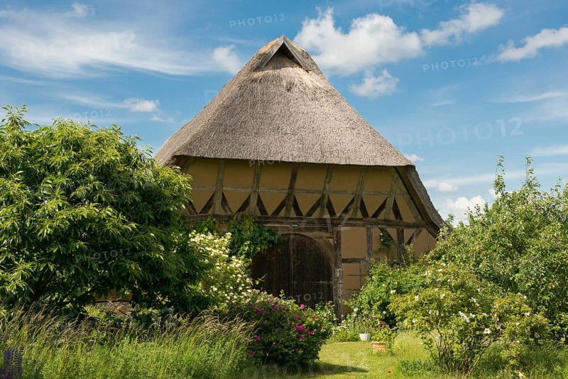 Thatched half-timbered house