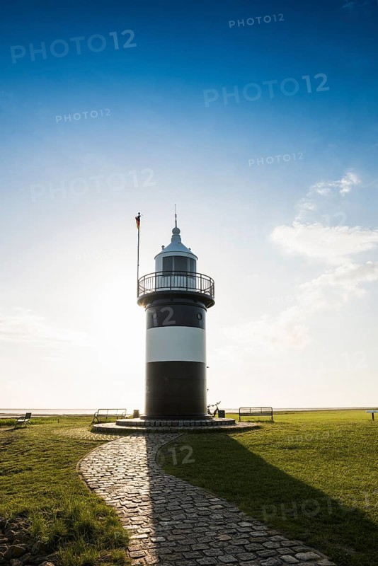 Black and white lighthouse