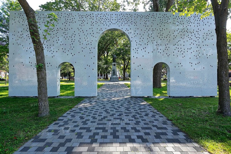 Gate in a park