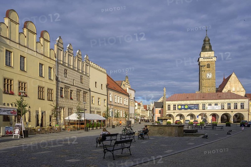 Main square with church tower