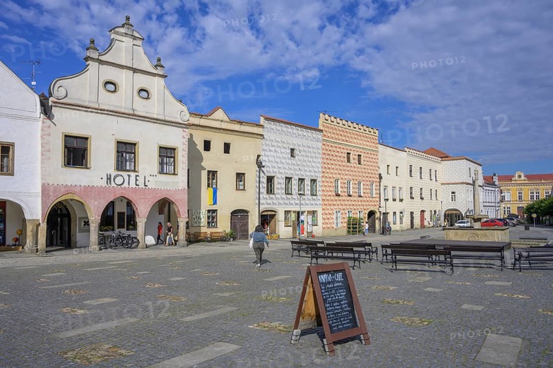 Historic houses on the main square of