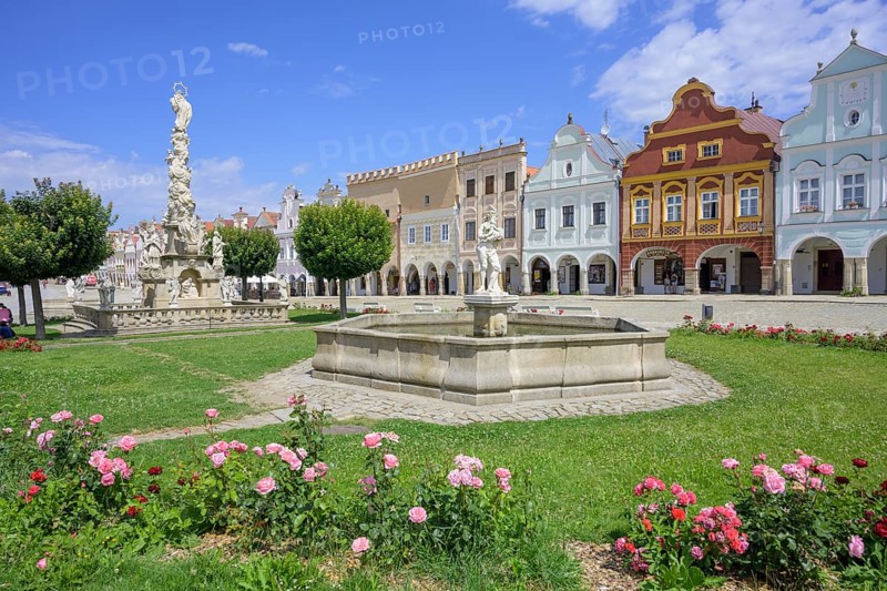 St. Mary's Column and Renaissance and Baroque Houses at Zacharias von Neuhaus Market Square