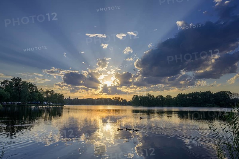 Sunset at Hejtman Pond