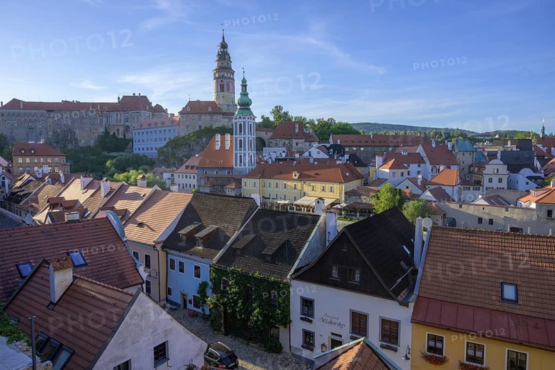 View of the old town and tower Zamecka vez