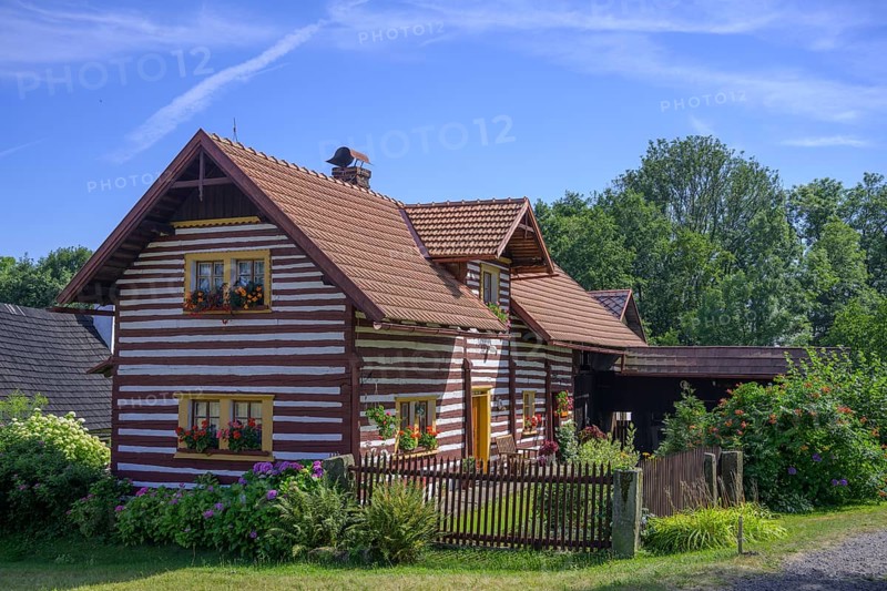 Old wooden house in the village