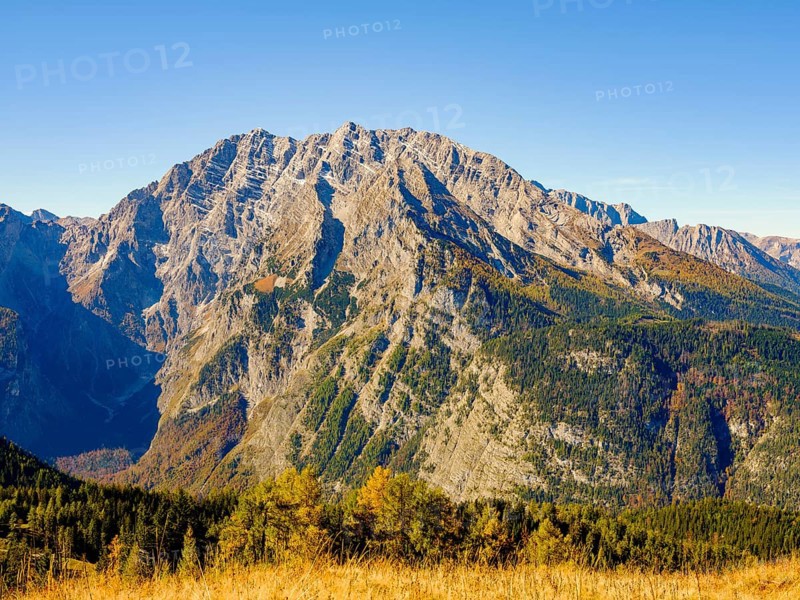 Watzmann with east face in autumn