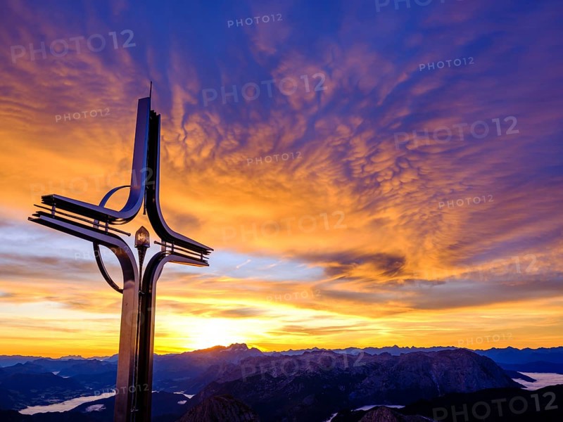 Colourful clouds at dawn