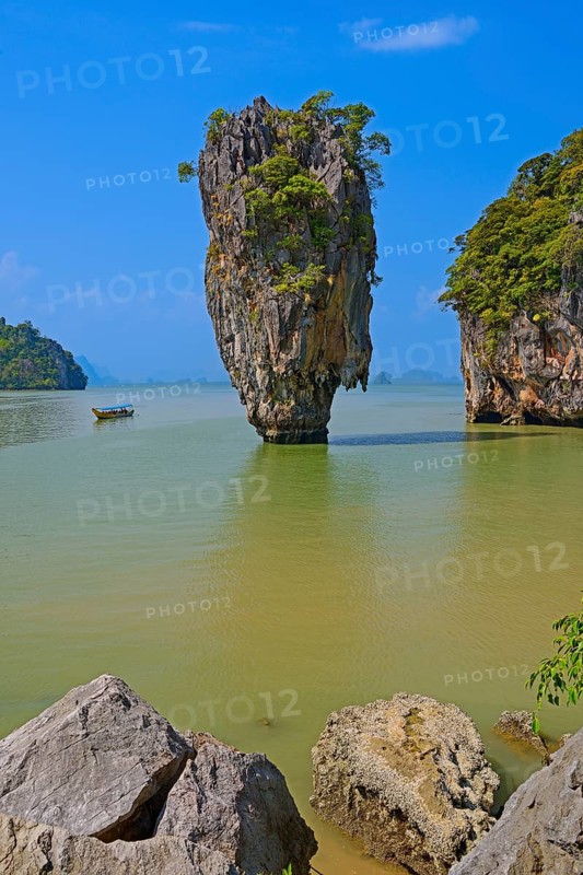 Striking rock formation on Khao Phing Kan Island