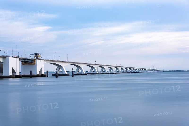 Zeeland Bridge in the Oosterschelde estuary
