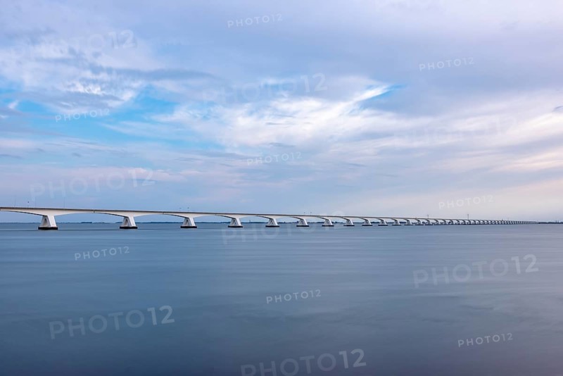 Zeeland Bridge in the Oosterschelde estuary