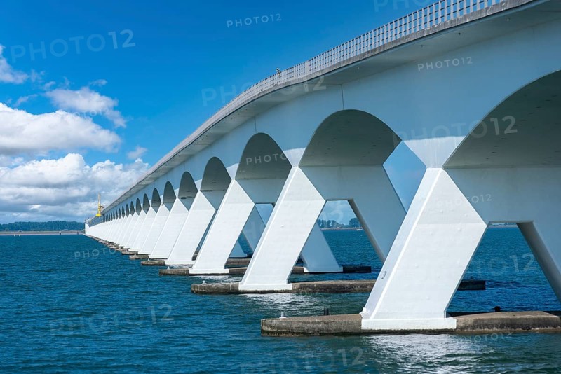 Zeeland Bridge in the Oosterschelde estuary