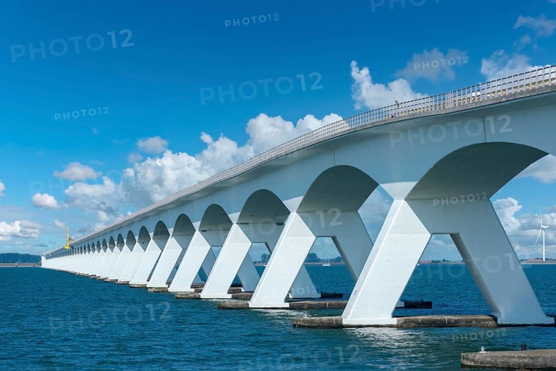 Zeeland Bridge in the Oosterschelde estuary