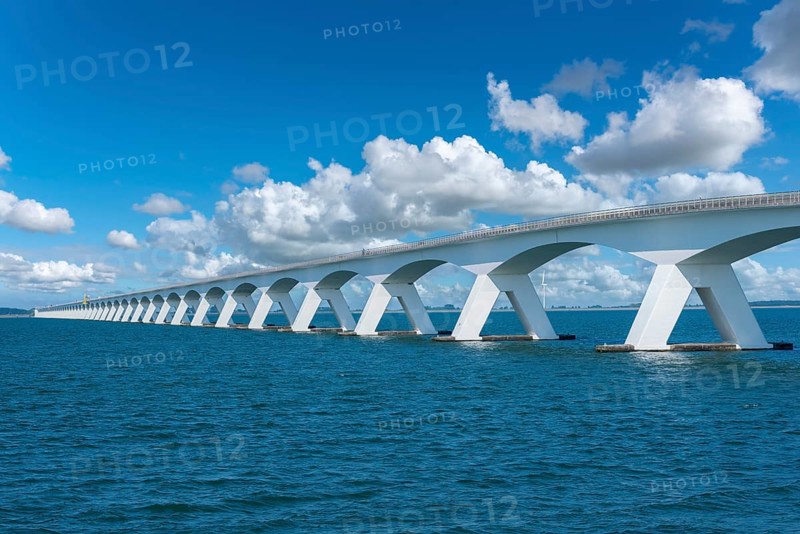 Zeeland Bridge in the Oosterschelde estuary