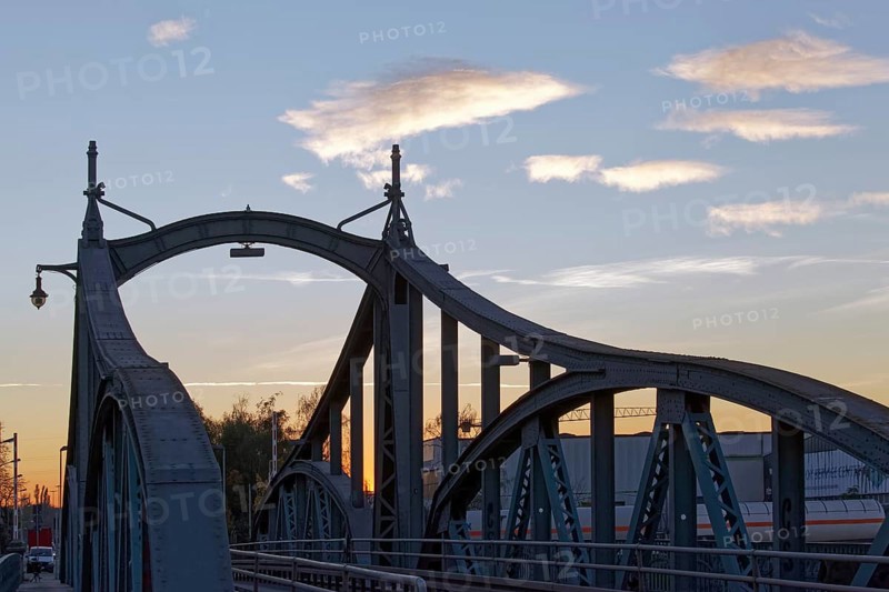 Historic swing bridge at Linner Rheinhafen