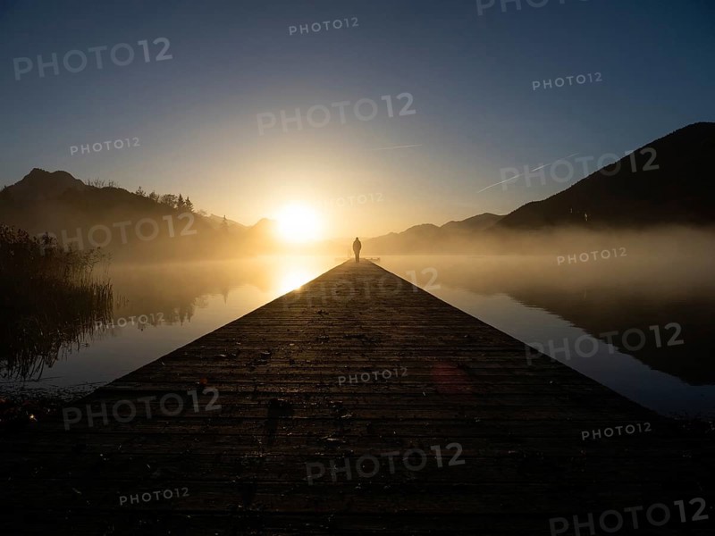 Morning atmosphere at sunrise
