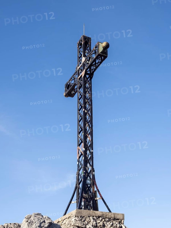 Franz Josef Cross on the Mountain Peak