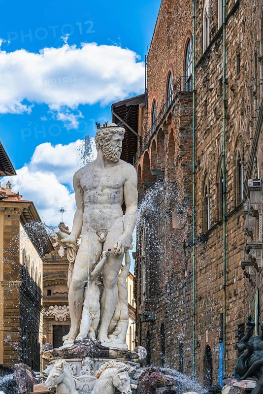 Fountain of Neptune in the Piazza della Signoria
