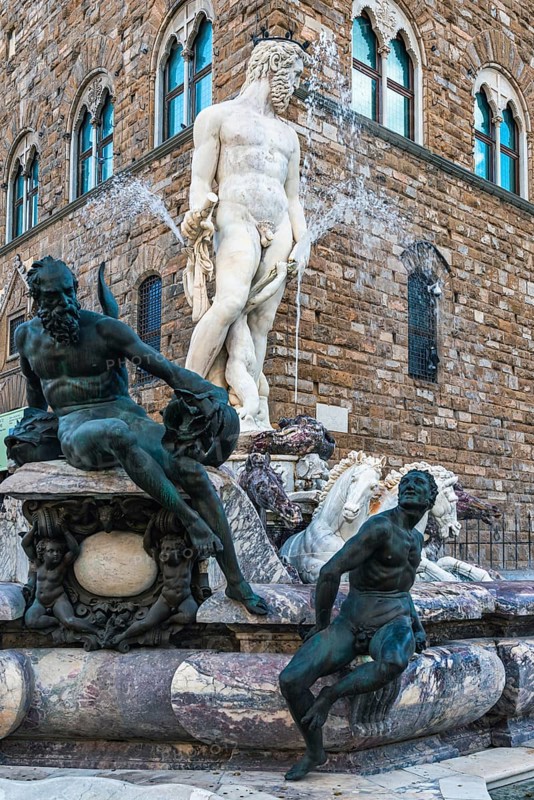 Fountain of Neptune in the Piazza della Signoria