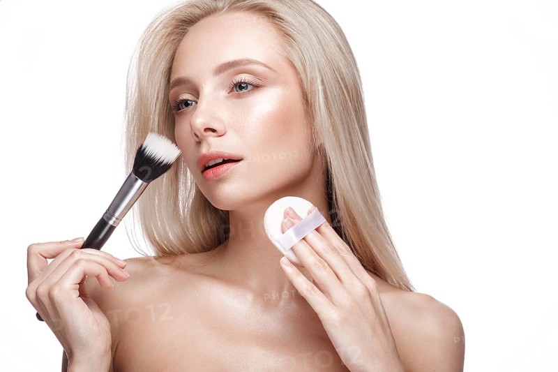 Beautiful young girl with a light natural make-up