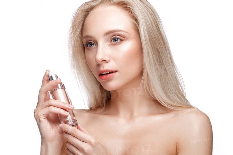 Beautiful young girl with a light natural make-up