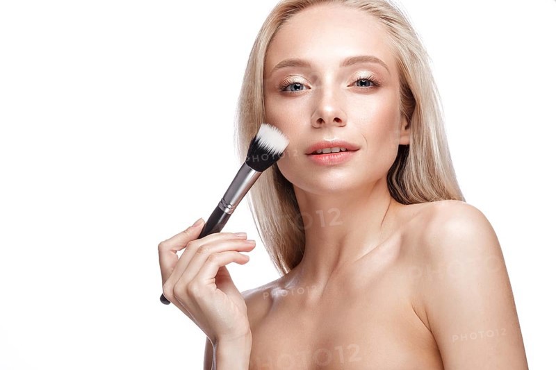 Beautiful young girl with a light natural make-up