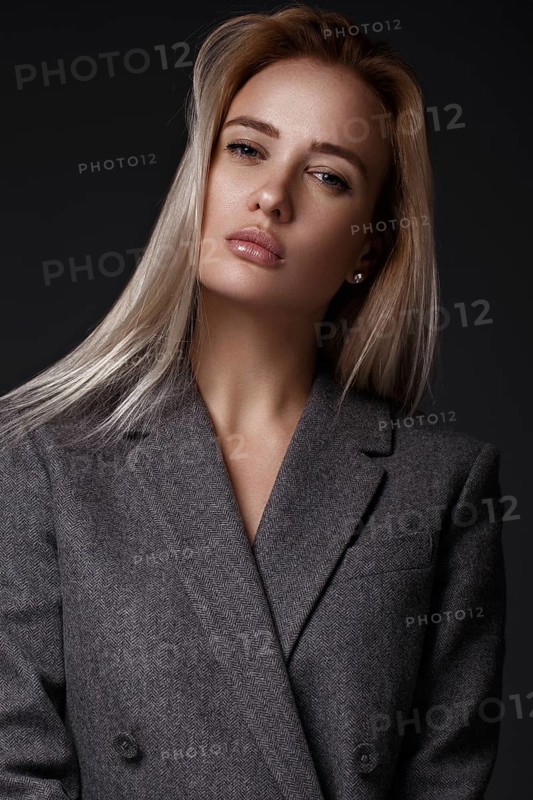 Fashion model with natural makeup