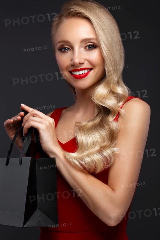 Beautiful girl with blond hair