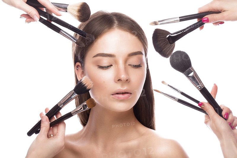 Beautiful young girl with a light natural make-up