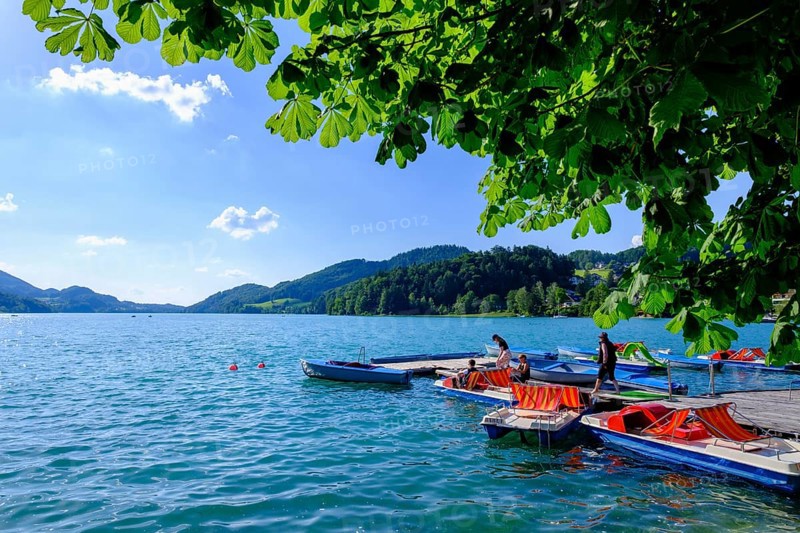 Pedal boats on Lake Fuschl