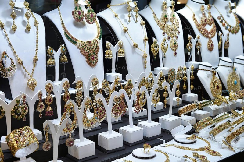 Gold jewellery in Goldsouk Dubai