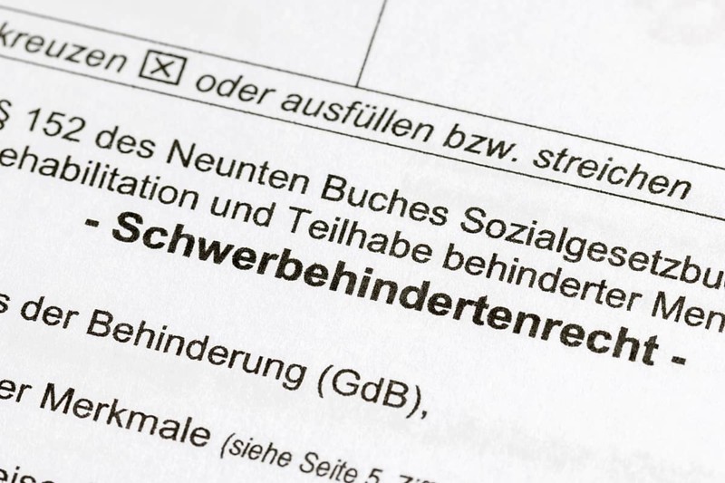 Application for severe disability