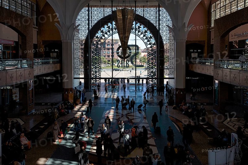 Light entering through the entrance portal