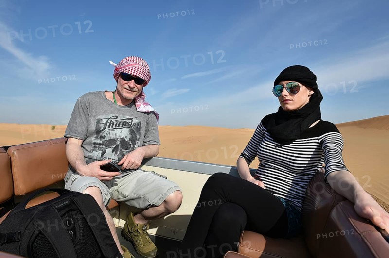 Desert Safari with Landrover in the Sand Desert of Dubai