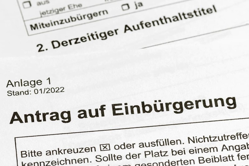Application for naturalisation