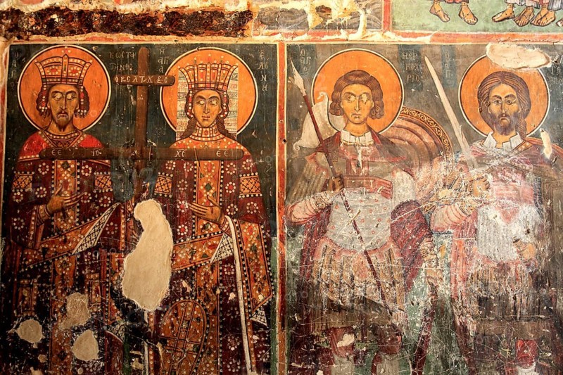 Barn-roofed churches in the Troodos Mountains on Cypriot Orthodox churches