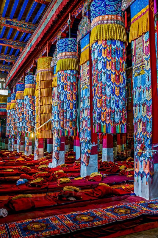 Inside the Drepung temple