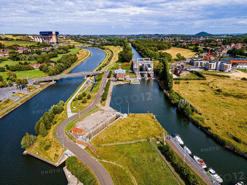 Aerial of Houdeng-Goegnies Lift No 1