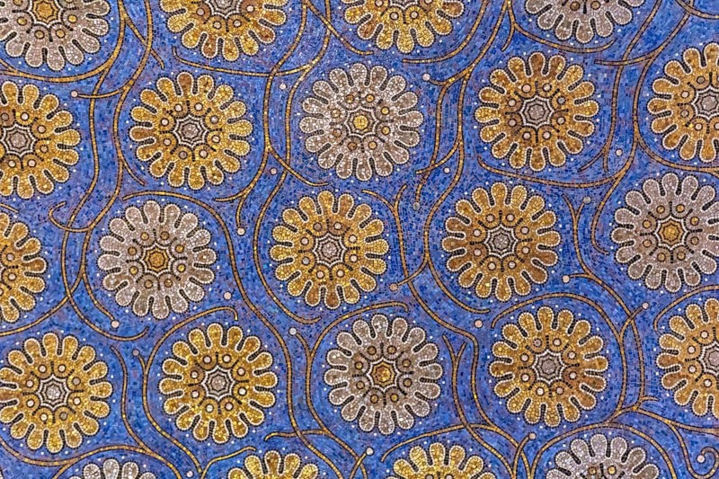 Splendid interior in the Unesco world heritage site the Aachen cathedral