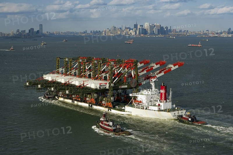 Supermax Cranes Arriving in New York Harbor from China