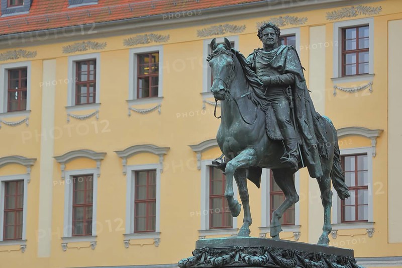 Carl August Monument with equestrian figure