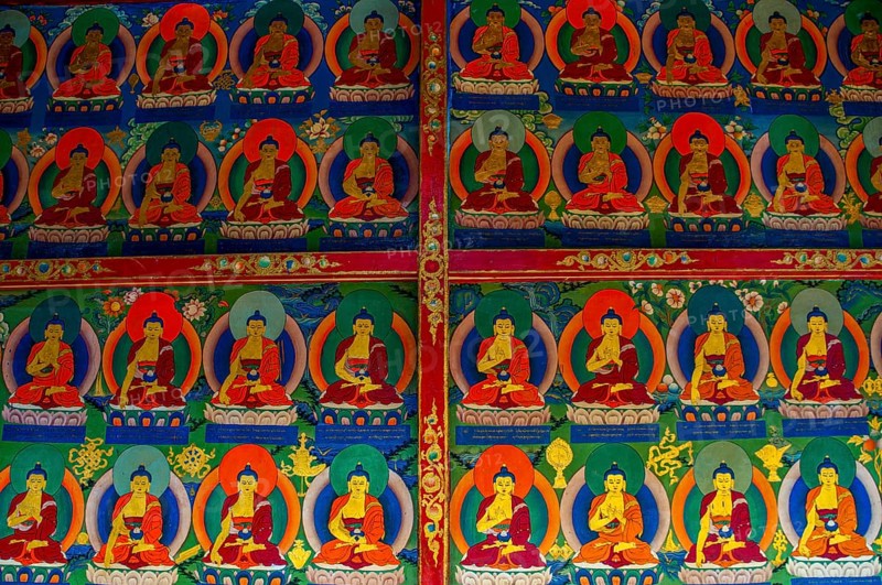 Buddhapaintings in theTashilhunpo monastery