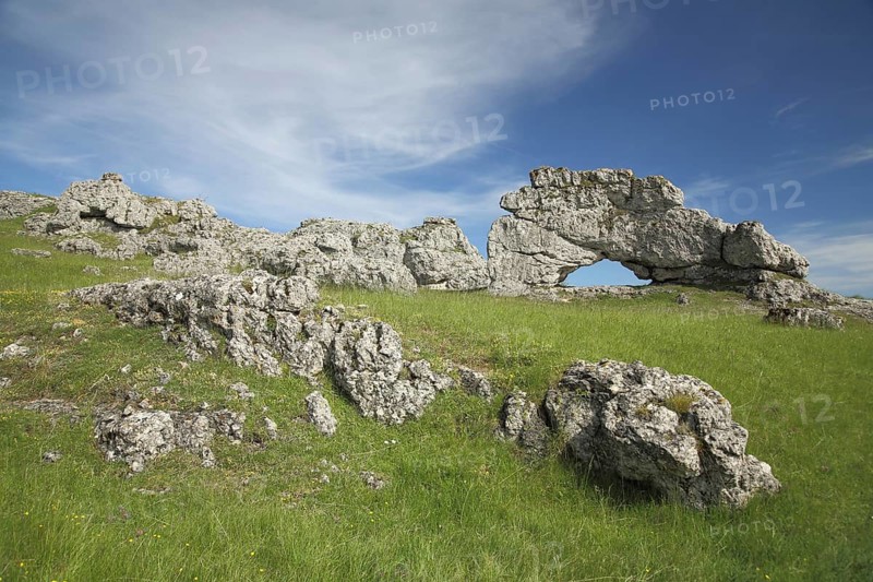Rock landscape with archway