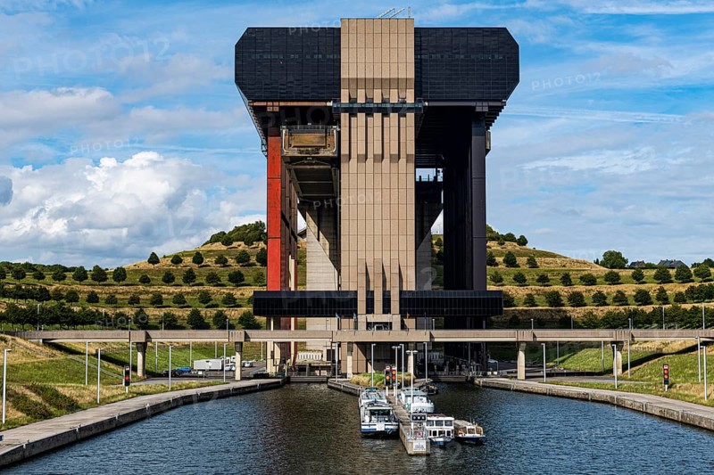 Strepy-Thieu boat lift one of the worlds largest boat lifts