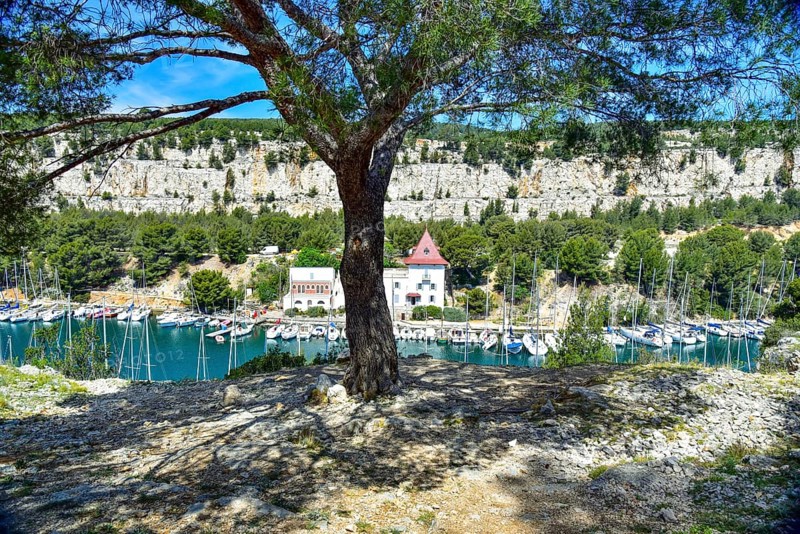 Calanque Port Miou near Cassis on the Cote d'Azur in Provence