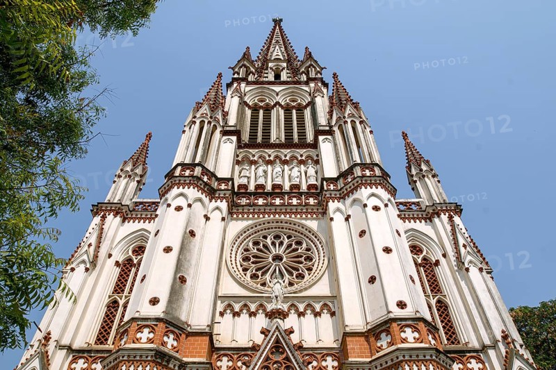 The Church of our Lady of Lourdes built in 1840 is the replica of the Basilica of Lourdes in Tiruchirappalli Trichy