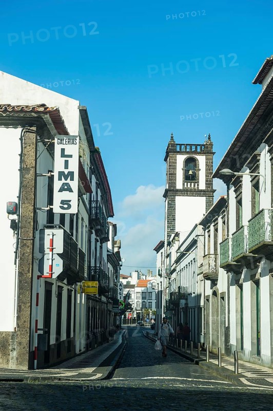 The historic town of Ponta Delgada