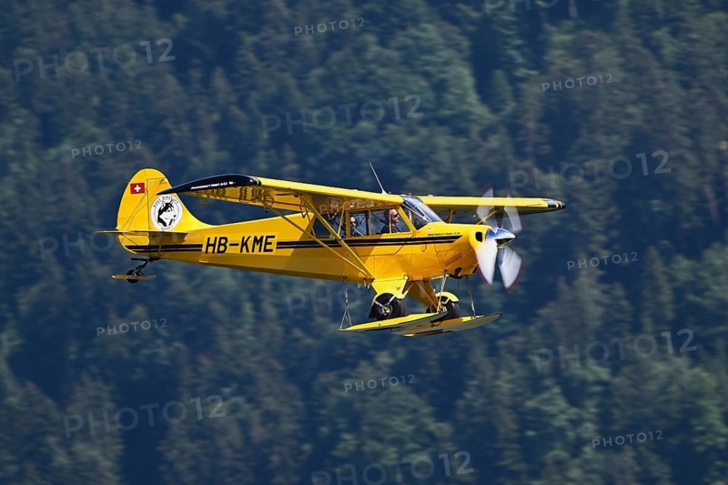 Vintage aircraft Aviat A-1 Husky in flight