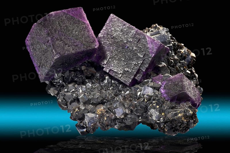 Fluorite on Sphalerite
